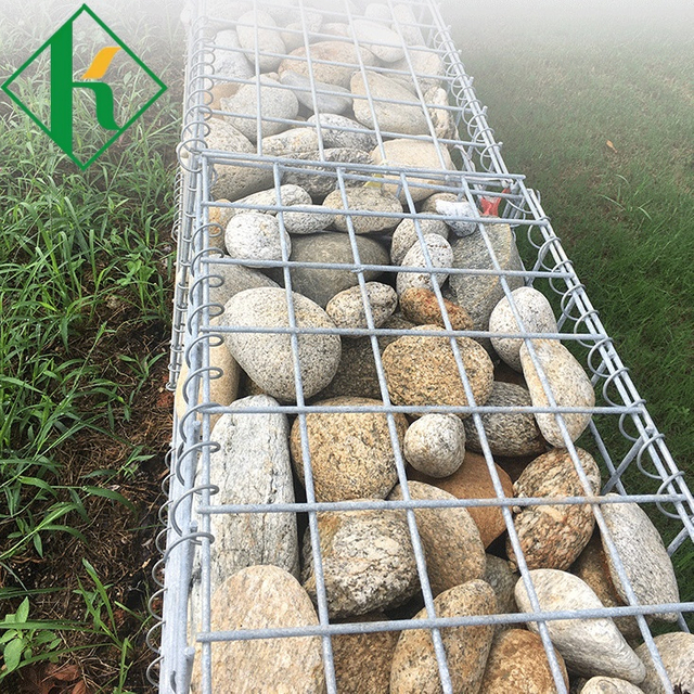 강 홍수 통제와 보강을 위한 6각형 길쌈된 철망사 Gabion 상자 Gabion 철망사