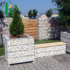 Kotak Gabion China Pemborong Keluli Tahan Karat Gabion Wire Mesh 1.0*1.0*0.5m Kotak Gabion Mesh Bergalvani